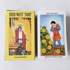 Bilingual Knight Tarot Cards in English and Spanish