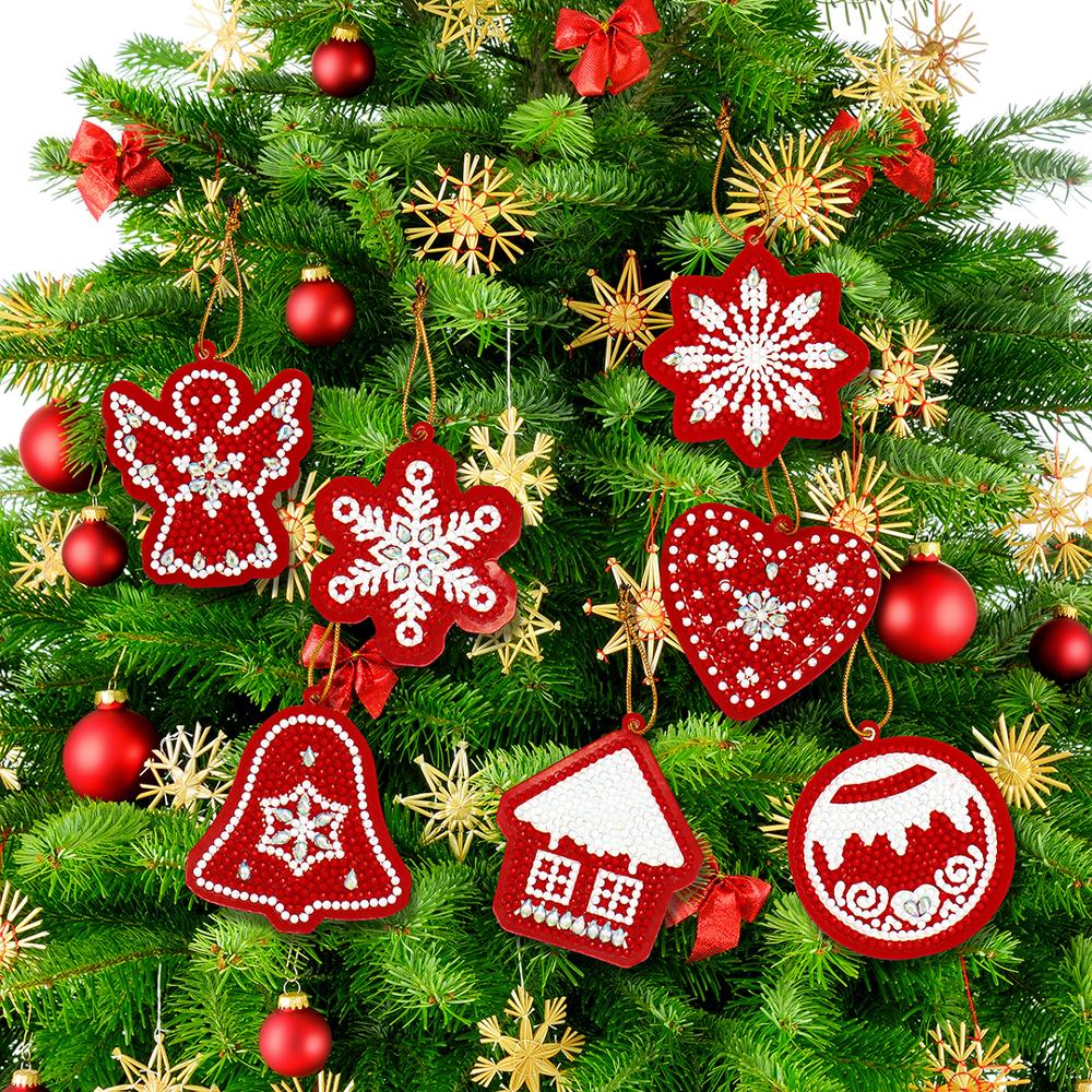 DIY Diamond Painting Christmas Tree Ornament Set (10)