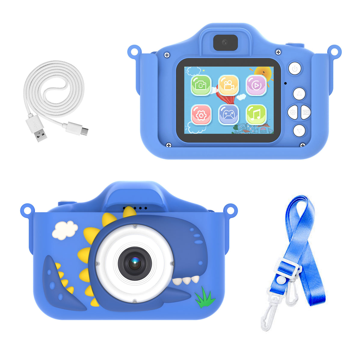 X5S Kids Camera - HD Cartoon Mini DSLR with Dual Lens