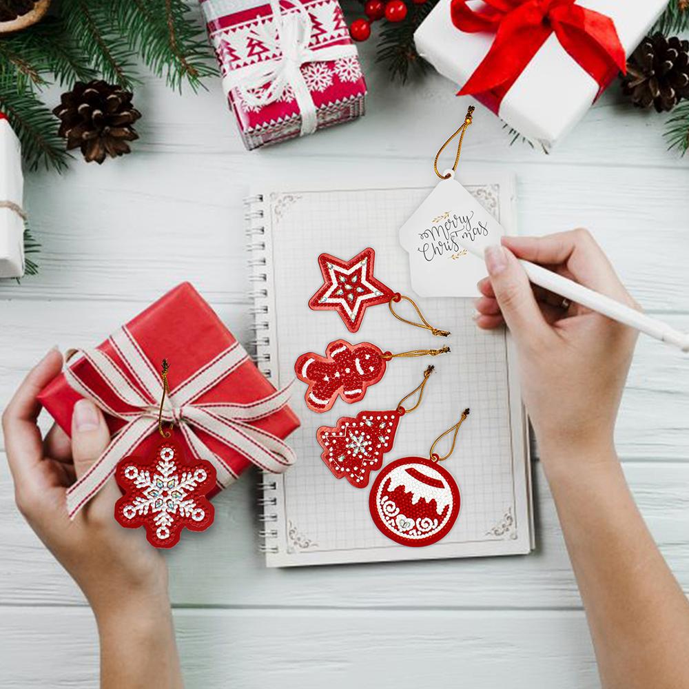DIY Diamond Painting Christmas Tree Ornament Set (10)
