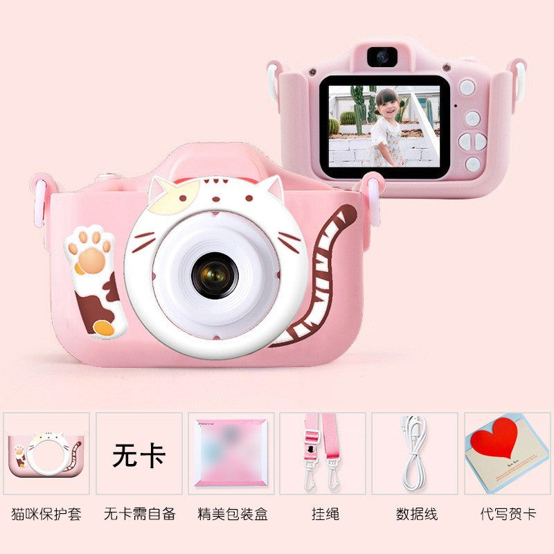 X5S Kids Camera - HD Cartoon Mini DSLR with Dual Lens