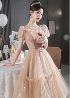 French Retro Sweet Fairy Dress with Heavy Embroidery