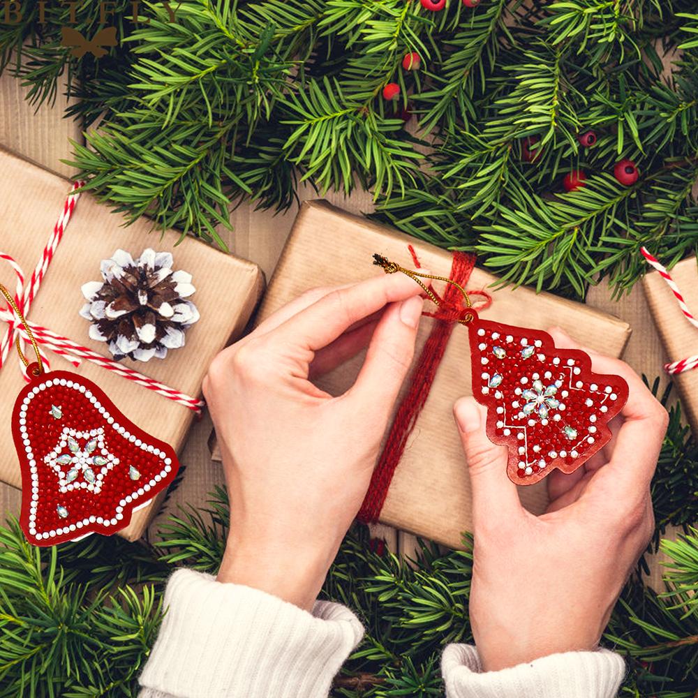 DIY Diamond Painting Christmas Tree Ornament Set (10)