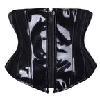 Sexy Short PU Leather Waist Clip Corset for Women