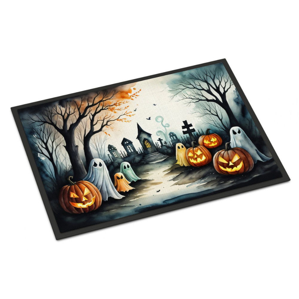 Spooky Ghost Halloween Doormat