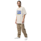 Oversized Wild Tropical Seas faded t-shirt