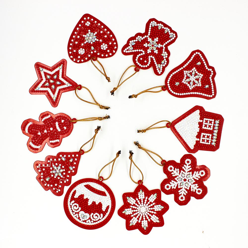 DIY Diamond Painting Christmas Tree Ornament Set (10)