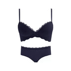 Seamless Push-Up Wireless Bra Set for Small Bust