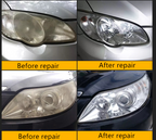 Headlight Restoration Kit - Repair Fluid and Tools